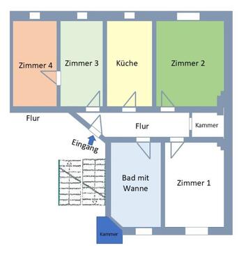Foto - 4 Zimmer Dachgeschoßwohnung zur Miete in Görlitz