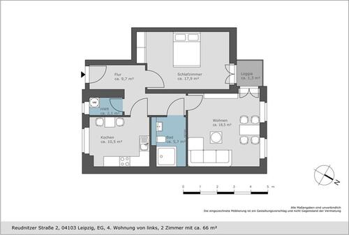 Foto - Etagenwohnung zur Miete in Leipzig