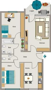 Foto - 3.5 Zimmer Erdgeschoßwohnung zur Miete in Voerde (Niederrhein)