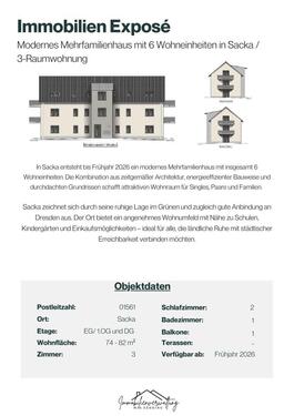 Foto - Moderne 3-Zimmerwohnung in Sacka OT Thiendorf