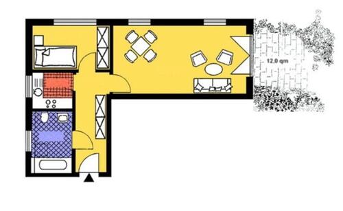 Foto - SOFORT - 2 Zimmer Seniorenresidenz barrierefrei zu vermieten