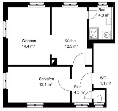 Foto - 2 Zimmer Etagenwohnung zur Miete in Nossen