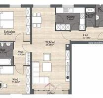 Helle 3-Zimmer-Wohnung (ca. 85 m²) mit schöner Aussicht in Regen