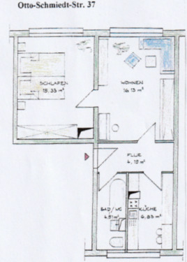 Foto - renovierte und sanierte 2-R.-Wohnung in Leipzig- Leutzsch