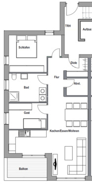 Foto - 3 Zimmer Wohnung zu vermieten Stephansweg 1, Westerburg