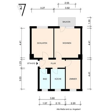 Foto - 2 Zimmer Etagenwohnung zur Miete in Warin