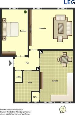 Foto - 2-Zimmer-Wohnung in Haltern am See Haltern am See mit Garten