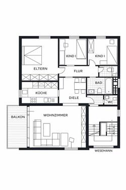 Foto - 4 Zimmer Etagenwohnung zur Miete in Schieder-Schwalenberg