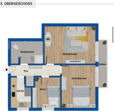 Foto - 3 Zimmer Etagenwohnung in Rödermark