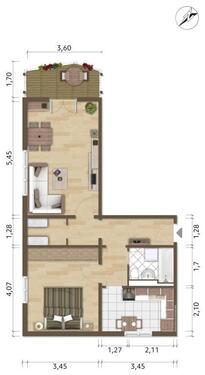 Foto - 2 Zimmer Etagenwohnung zur Miete in Hoyerswerda