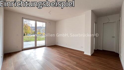 Foto - Mietwohnung mit Blick auf die Saar in Mettlach - 2 ZKB - 52 m² Wfl. - Einbauküche - Stellplatz