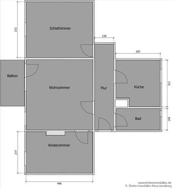 Foto - 3 Zimmer Erdgeschoßwohnung zur Miete in Halsbrücke