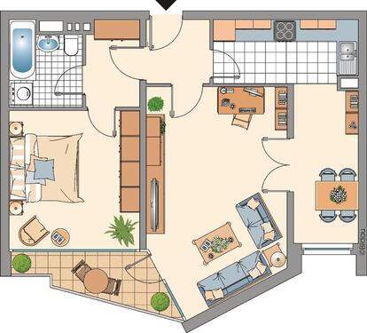 Foto - 2.5 Zimmer Etagenwohnung zur Miete in Ratingen