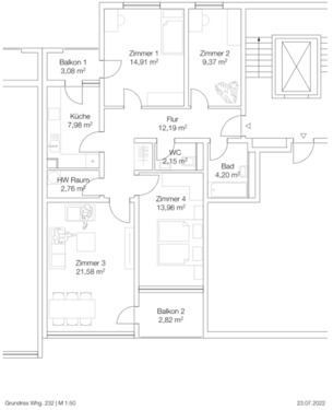 Foto - 4-Zimmer Wohnung mit 2 Balkon und EBK in Waiblingen