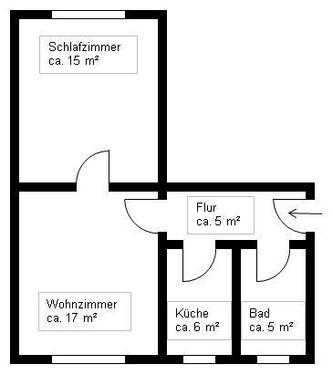 Foto - 2 Zimmer Etagenwohnung zur Miete in Krauschwitz i. d. O.L.
