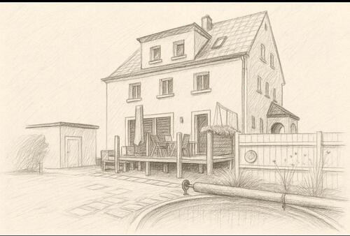 Foto - Charmantes renoviertes 200 qm Wohnhaus mit Pool & Gartenidylle