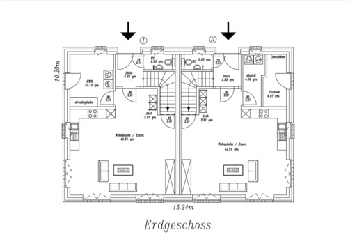 Foto - 4 Zimmer Doppelhaushälfte in Friesoythe