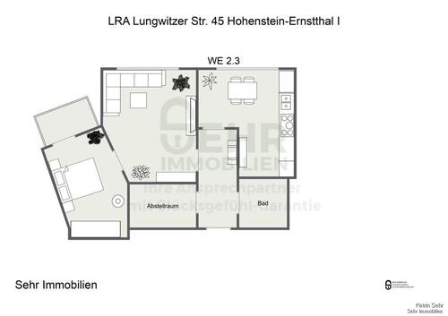 Foto - Etagenwohnung zur Miete in Hohenstein-Ernstthal
