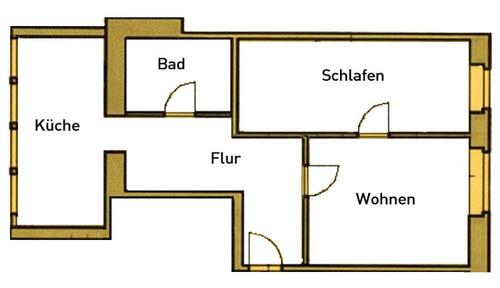 Foto - 2 Zimmer Etagenwohnung zur Miete in Königsbrück