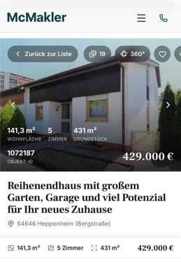 Foto - Reihenendhaus in bester Lage in Heppenheim
