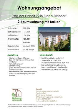 Foto - 2 Zimmer Erdgeschoßwohnung in Brand-Erbisdorf