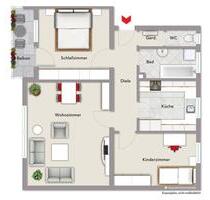 Gepflegte Mietwohnung mit Loggia - Wassertrüdingen