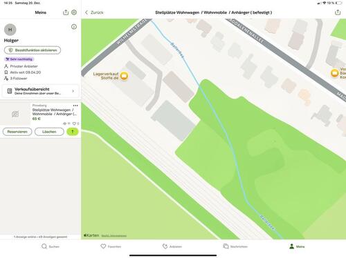 Foto - Stellplätze Wohnwagen Wohnmobile Anhänger ( befestigt )