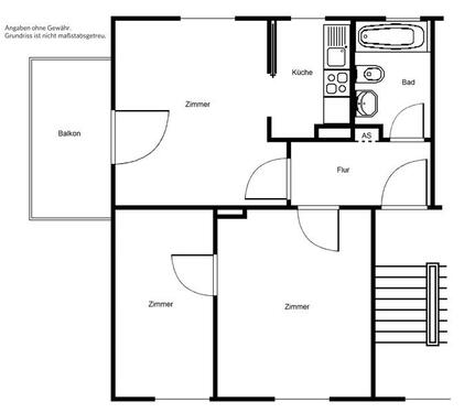 Foto - 3 Zimmer Erdgeschoßwohnung in Petersberg