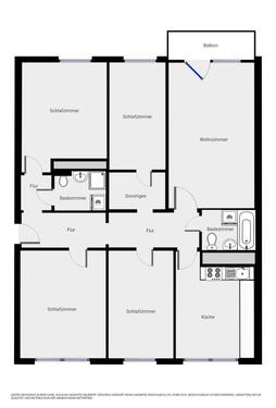 Foto - 5 Zimmer Erdgeschoßwohnung zur Miete in Leipzig