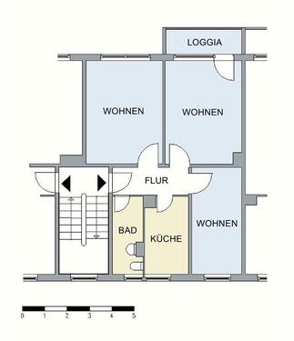 Foto - 3 Zimmer Etagenwohnung in Neubrandenburg