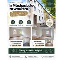 1 & 2 Zimmer Wohnung in Mönchengladbach zu vermieten