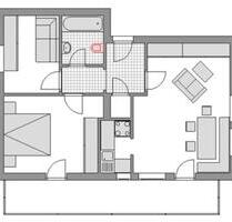 schöne&helle&ruhige 3 Zimmerwohnung mit Balkon & EBK in Bodenmais