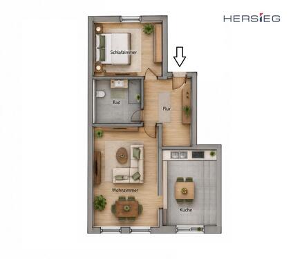 Foto - Gemütliche 2-Zimmer Wohnung in Cranzahl