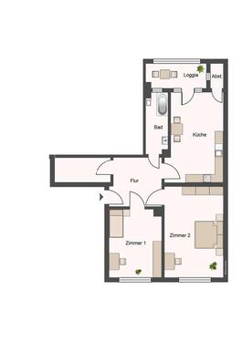 Foto - 2 Zimmer Etagenwohnung zur Miete in Dresden