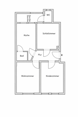 Foto - 3 Zimmer-Wohnung mit bester Raumaufteilung