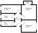 Foto - 3 Zimmer Etagenwohnung zur Miete in Schleife