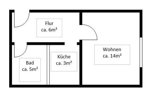 Foto - 1 Zimmer Etagenwohnung zur Miete in Weißwasser (Oberlausitz)