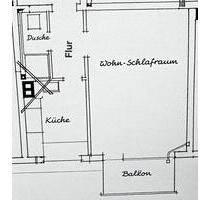 DO-Mengede (Breisenbach) 1-Zi-Wohnung mit KDB (akt. Renovierung) - Dortmund