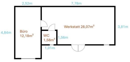 Foto - Werkstatt mit zwei Räumen+WC - Wird nach Mieter Wünschen sarniert