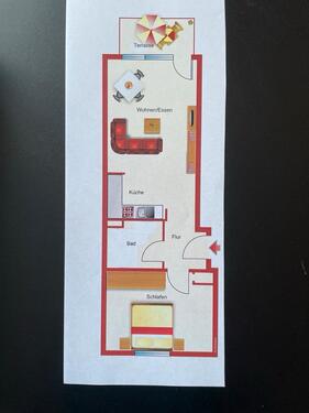 Foto - Gepflegte 2-Raumwohnung mit Balkon und TG Stellplatz