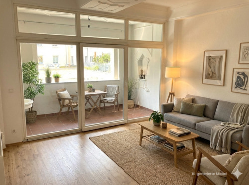 Foto - Helle Jugendstil 2-Zimmer Wohnung mit Loggia, 1. OG