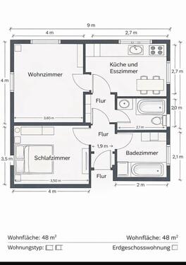 Foto - Erdgeschoßwohnung in Essen zur Miete