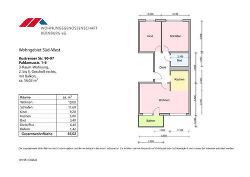Foto - Kleine 3-Raum-Wohnung mit Blick ins Grüne