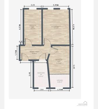 Foto - Ansprechende 2-Zimmer-Wohnung in Leipzig Altlindenau