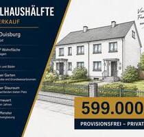 Doppelhaushälfte mit ca. 160 qm & großem Garten in Duisburg - Süd