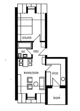 Foto - 2 Zimmer Wohnung - 530,00 EUR Kaltmiete,