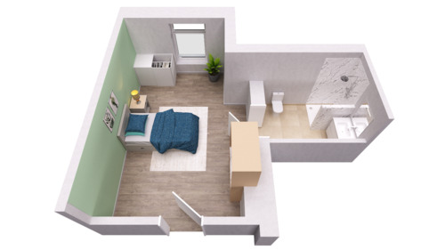 Foto - 1 Zimmer Etagenwohnung zur Miete in Bad Nenndorf