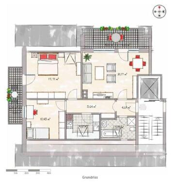 Foto - 3 Zimmer Etagenwohnung in Kaufbeuren