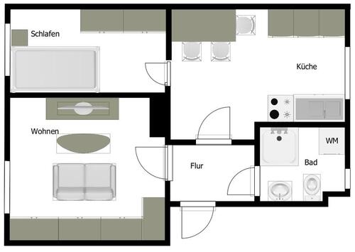 Foto - 2 Zimmer Etagenwohnung in Naumburg (Saale)