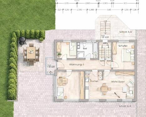 Foto - 4ZKB EG Wohnung mit großem Garten - OT Bissingen